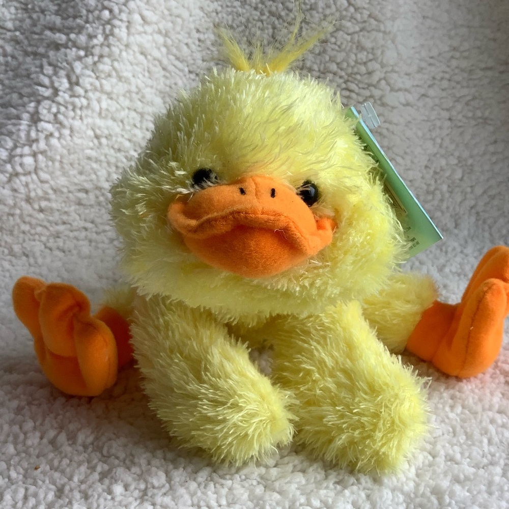 Shoppers Drug Mart Yellow Duckie Plush Stuffed Animal Toy w Bow and Tags